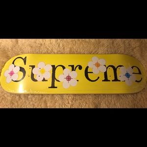 Supreme SS17 yellow flower skateboard deck